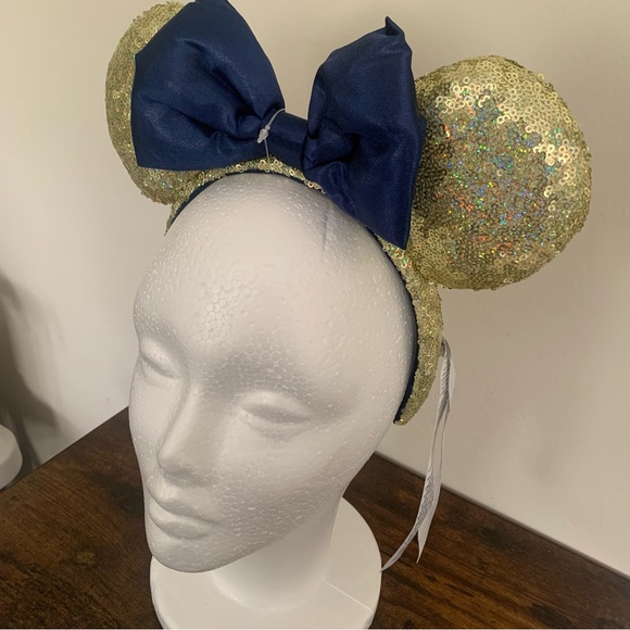 Disney Parks Gold and Blue Minnie Ears. - Picture 2 of 3